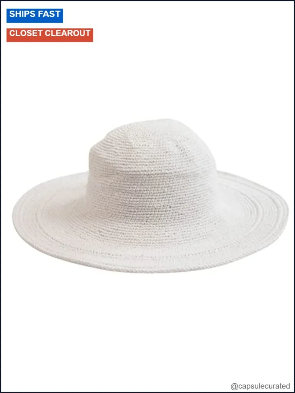 Women's Cotton Crochet Floppy Sun Hat with 4 Inch Brim UPF 50+ Packable Beach